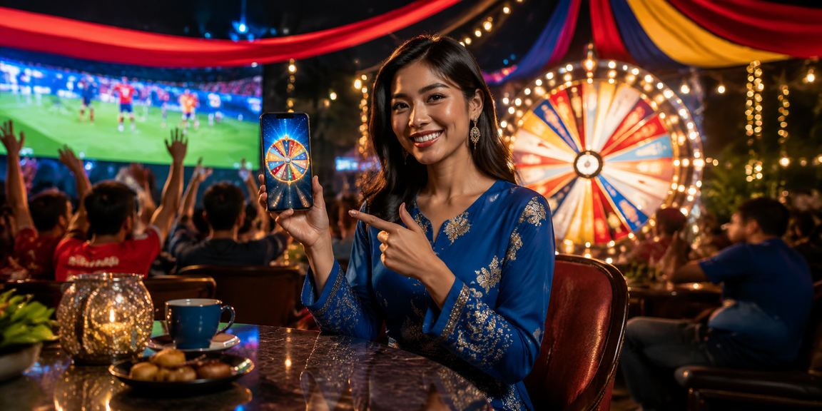 Pemain wanita berbaju kurung bermain roulette di Kota Bharu
