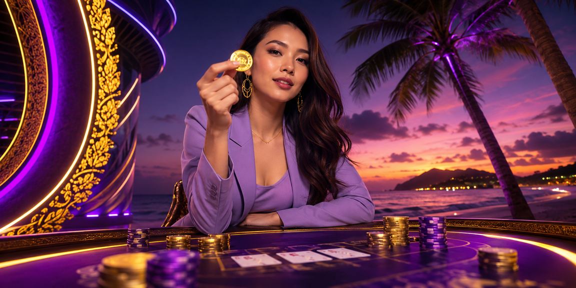 Pemain Malaysia memainkan baccarat dengan pakaian batik di Langkawi
