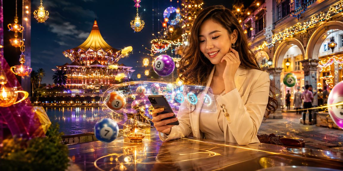 Pemain Sarawak menggunakan telefon untuk membuat taruhan dan deposit